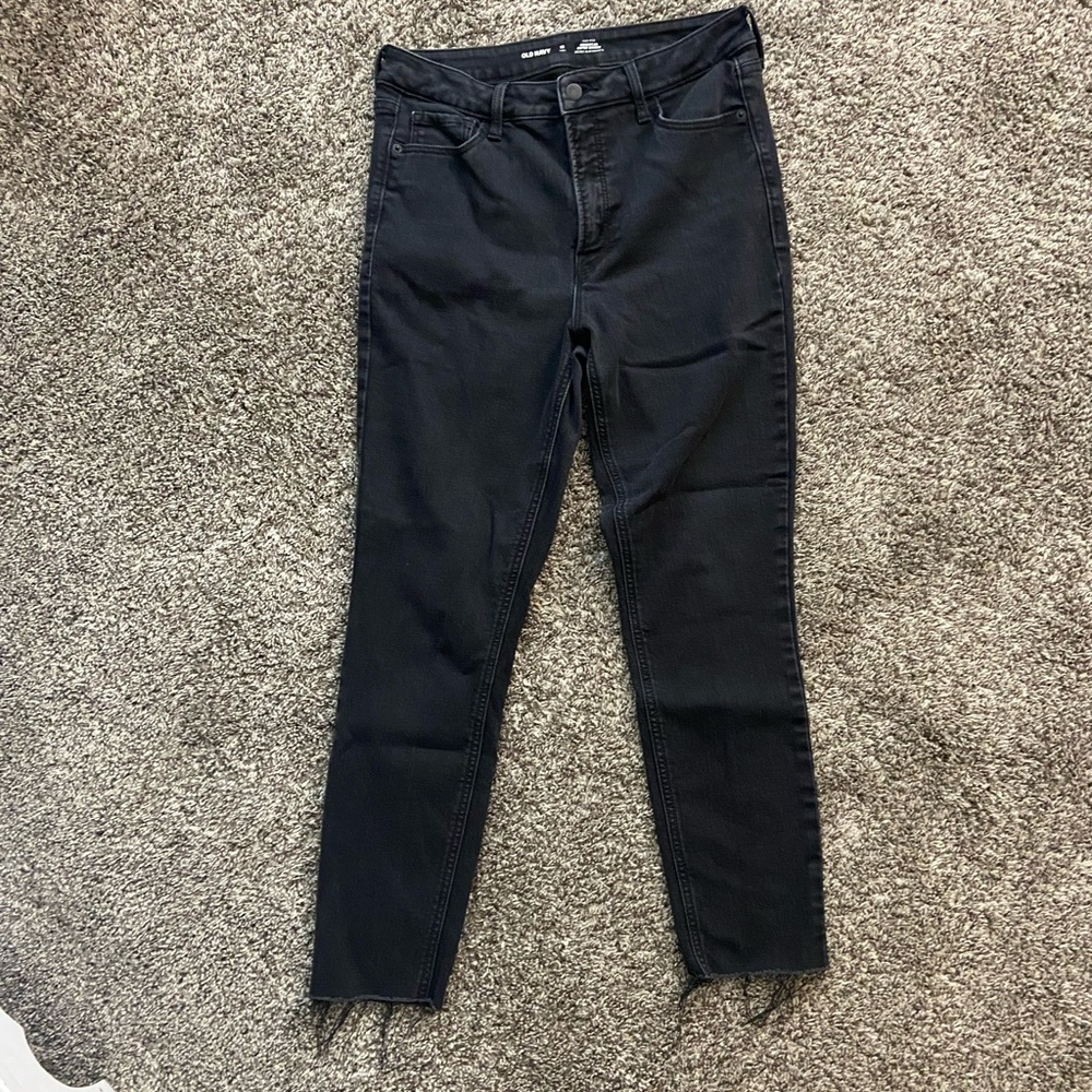 Old Navy secret slimming pockets high rise rockstar black jeans